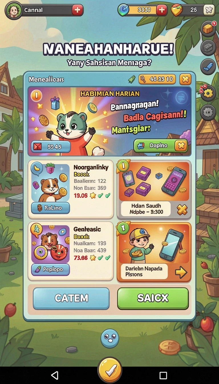 Cuplikan layar menu unduhan laparbos untuk perangkat Android